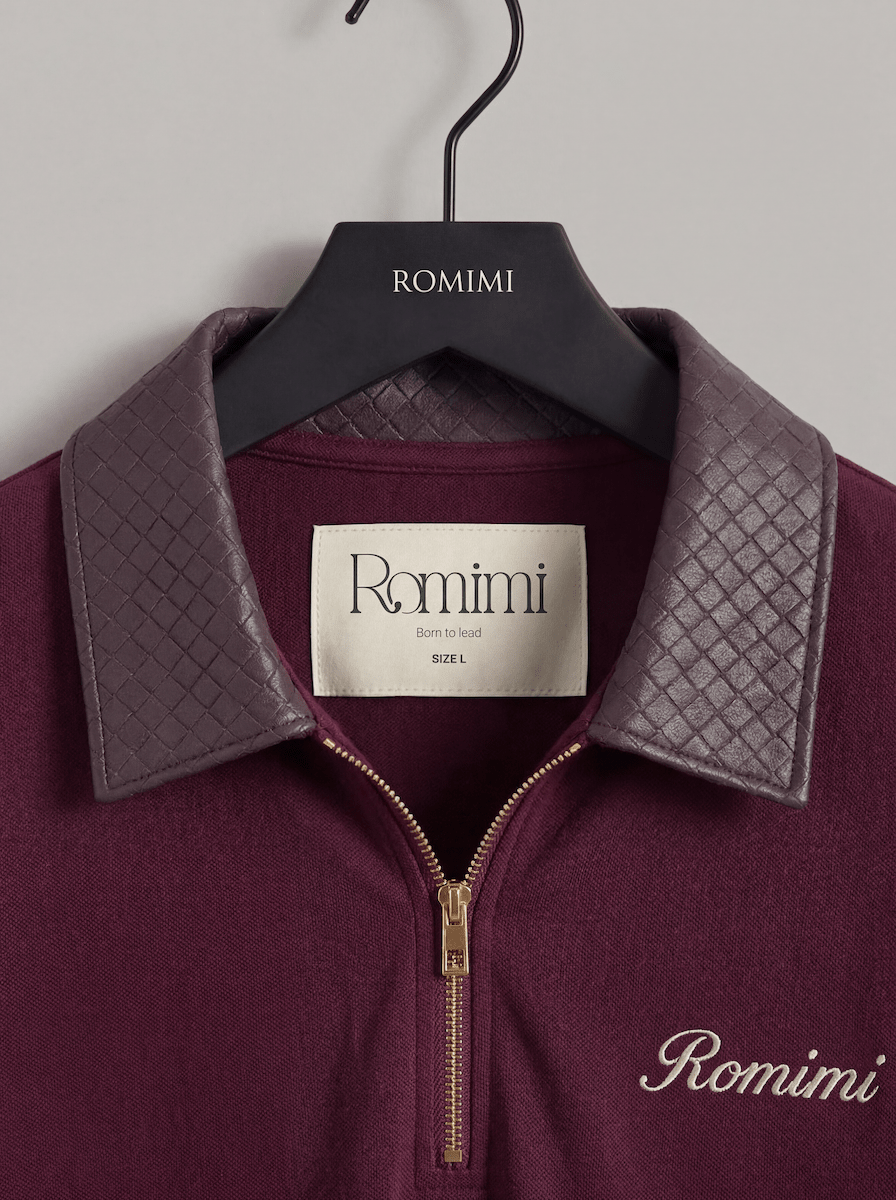 Adam Sport Polo - Burgundy/Navy - Adult - S - Romimi