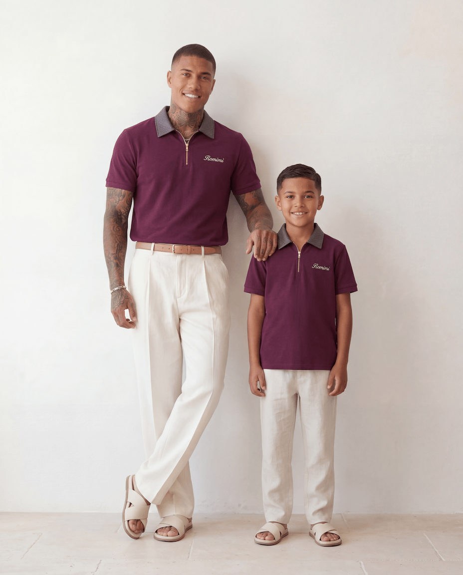 Adam Sport Polo - Burgundy/Navy - Adult - S - Romimi