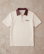 Adam Sport Polo - Cream/Burgundy - Adult - S - Romimi