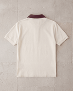 Adam Sport Polo - Cream/Burgundy - Adult - S - Romimi