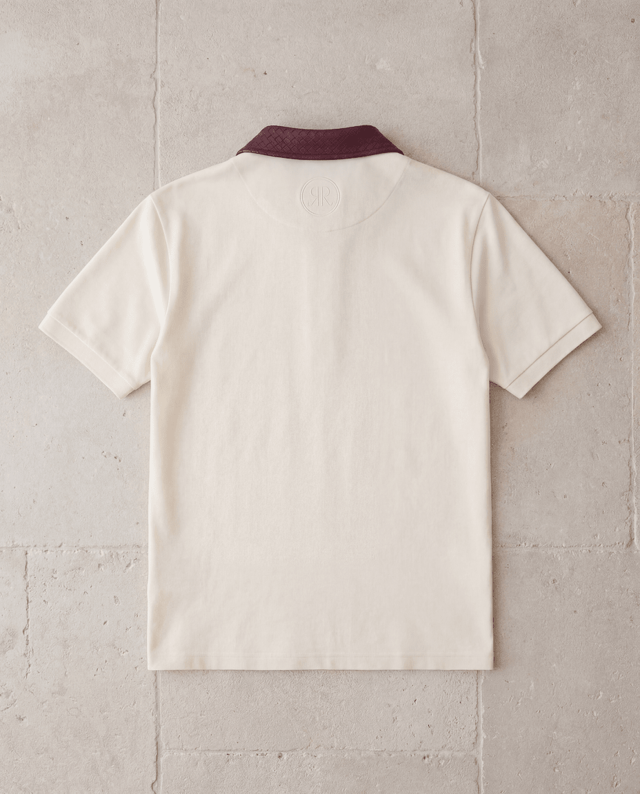 Adam Sport Polo - Cream/Burgundy - Adult - S - Romimi