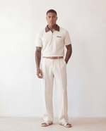 Adam Sport Polo - Cream/Burgundy - Adult - S - Romimi