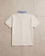Adam Sport Polo - Cream/Sky Blue - Adult - S - Romimi