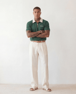 Adam Sport Polo - Forest Green/Cream - Adult - S - Romimi