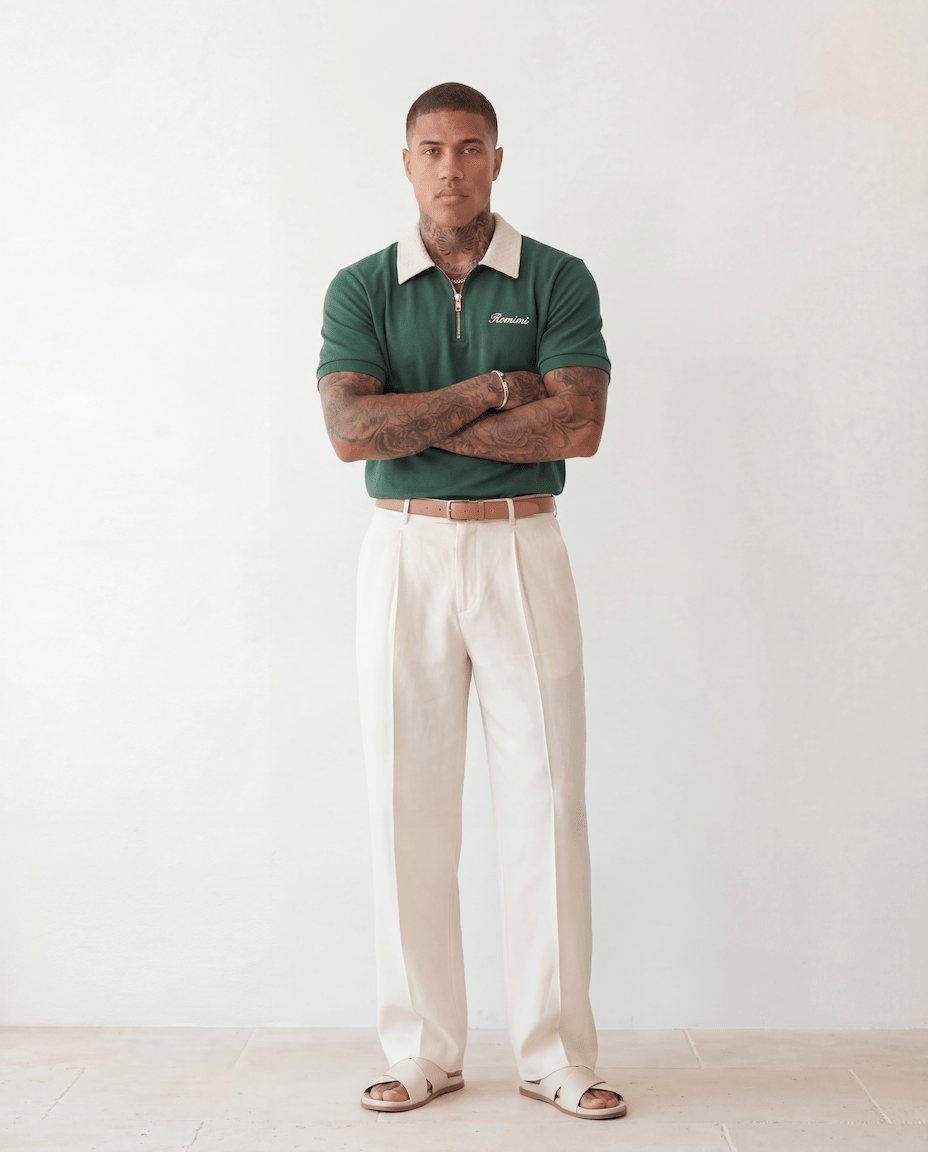 Adam Sport Polo - Forest Green/Cream - Adult - S - Romimi