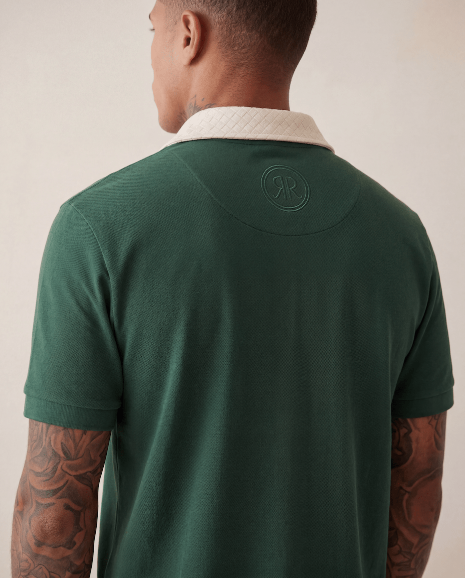 Adam Sport Polo - Forest Green/Cream - Adult - S - Romimi