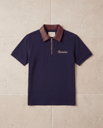 Adam Sport Polo - Navy/Brown - Adult - S - Romimi