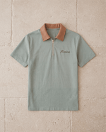 Adam Sport Polo - Sage Green/Brown - Adult - S - Romimi