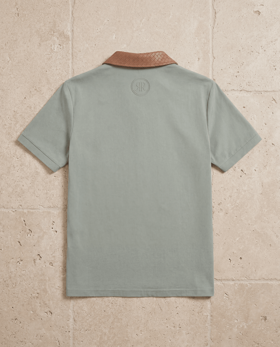 Adam Sport Polo - Sage Green/Brown - Adult - S - Romimi