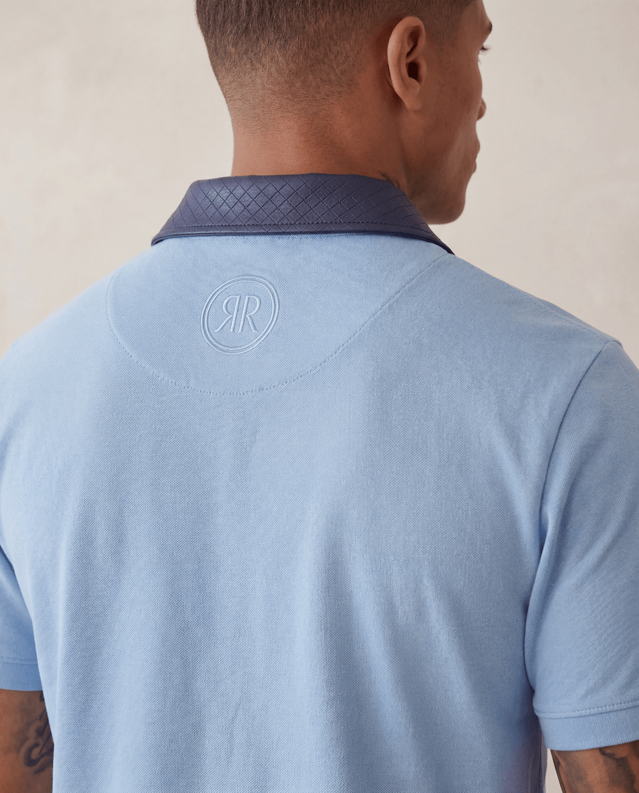 Adam Sport Polo - Sky Blue/Navy - Adult - S - Romimi