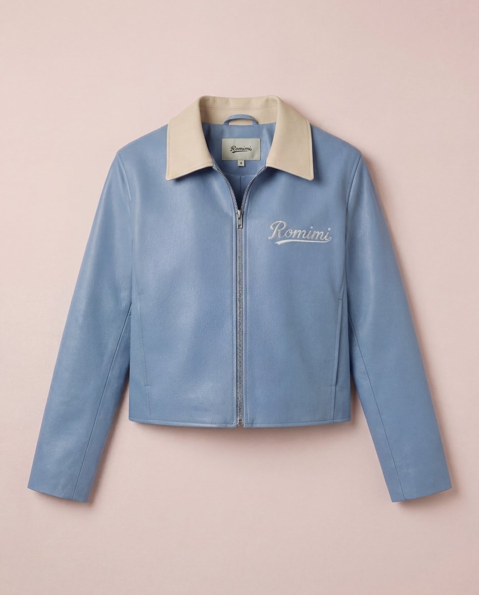 Alexandre Cropped Leather Jacket - Adult - S - Romimi