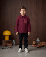 Atelier Wool Overshirt - Boy - romimi - matching outfits romimi