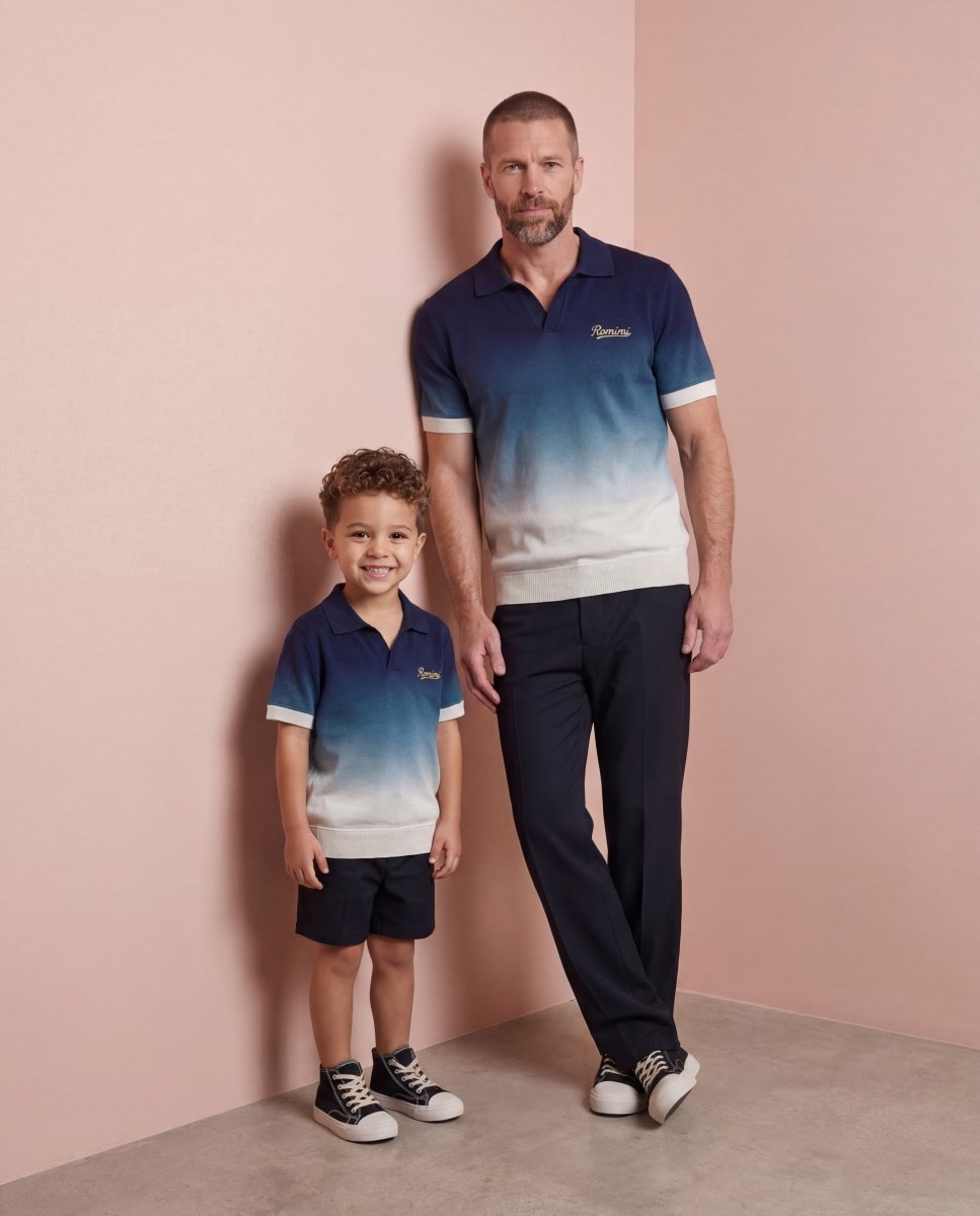 Gabriel Ombré Knitted Polo - Adult - S - Romimi