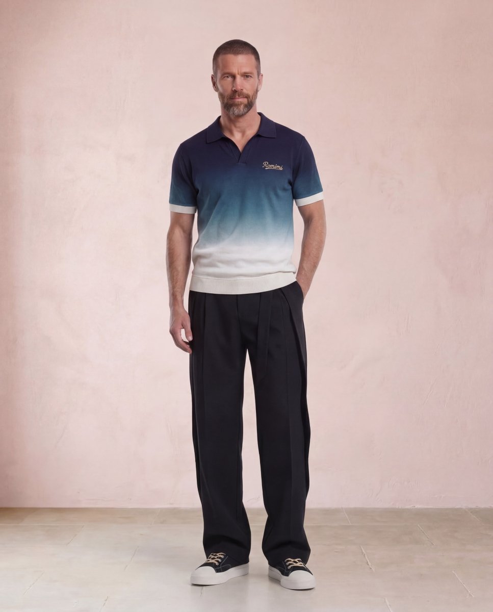 Gabriel Ombré Knitted Polo - Adult - S - Romimi