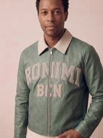 Jordi Biker Leather Jacket - Sage Green - Adult - S - Romimi