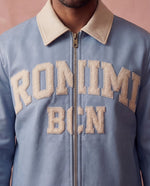 Jordi Biker Leather Jacket - Sky Blue - Adult - S - Romimi